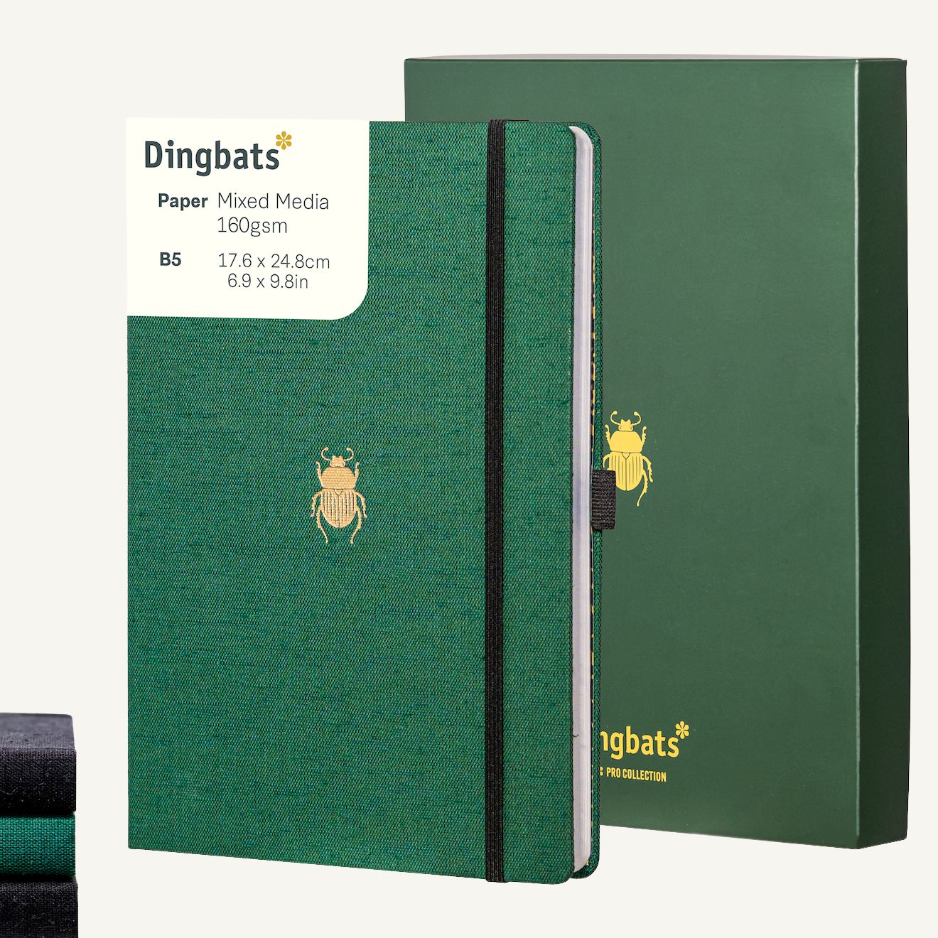 Green & Gold Beetle B5 (6.9 x 9.8 in) with Gift Box