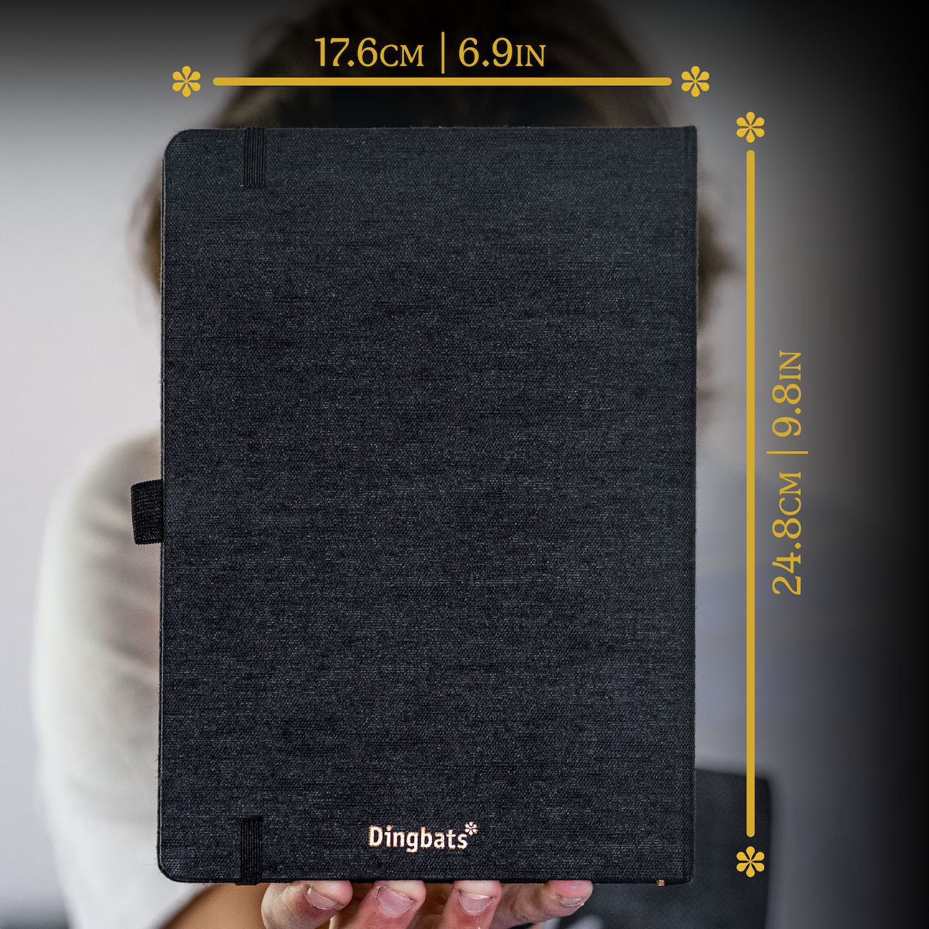 Black & Gold Bee B5 (6.9 x 9.8 in) with Gift Box