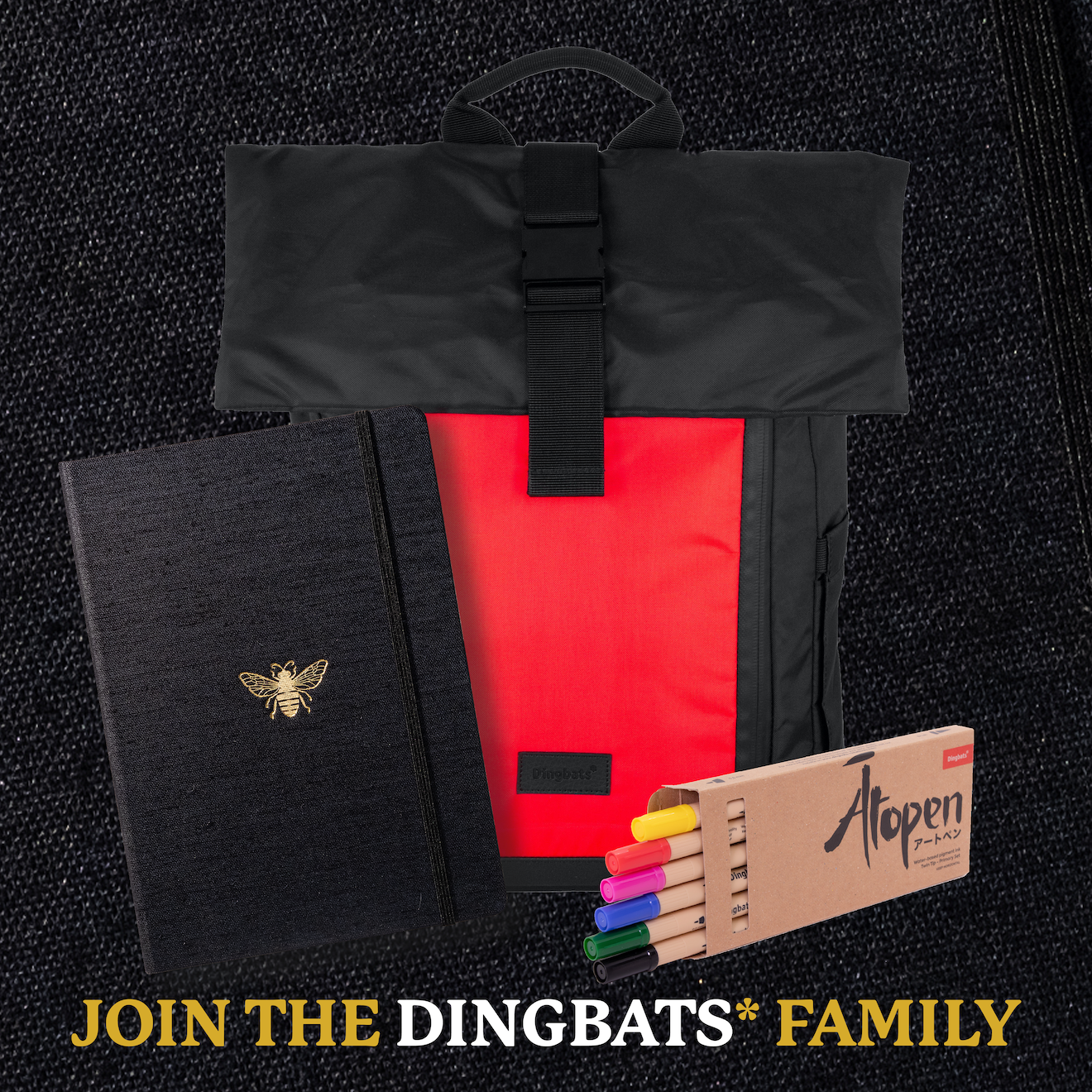 Black & Gold Bee B5 (6.9 x 9.8 in)