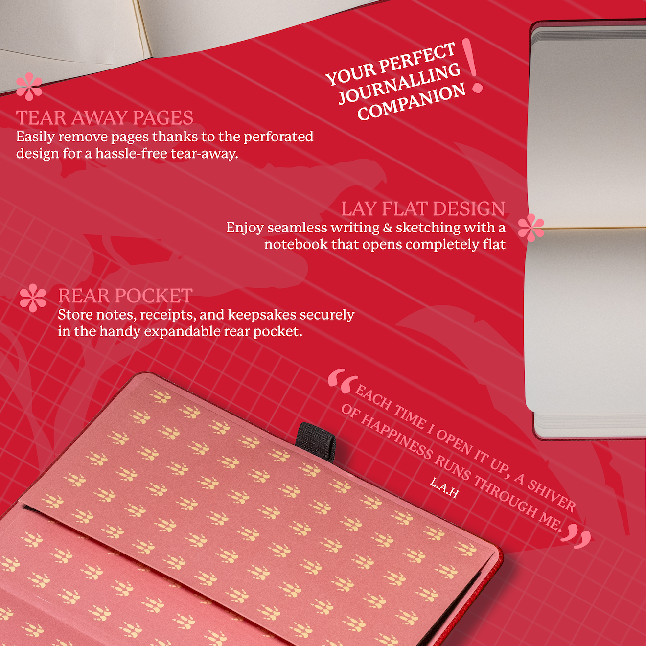 Red Kangaroo A5+ (6.1 x 8.5 in)