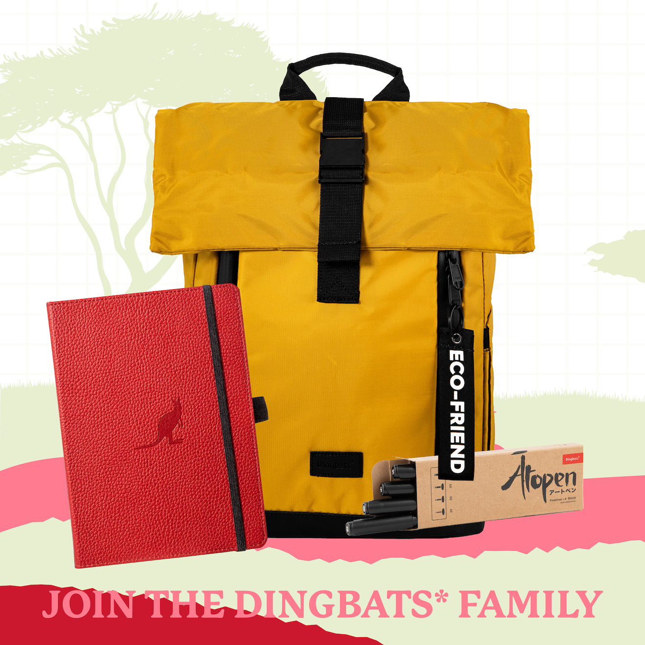 Red Kangaroo A5+ (6.1 x 8.5 in)