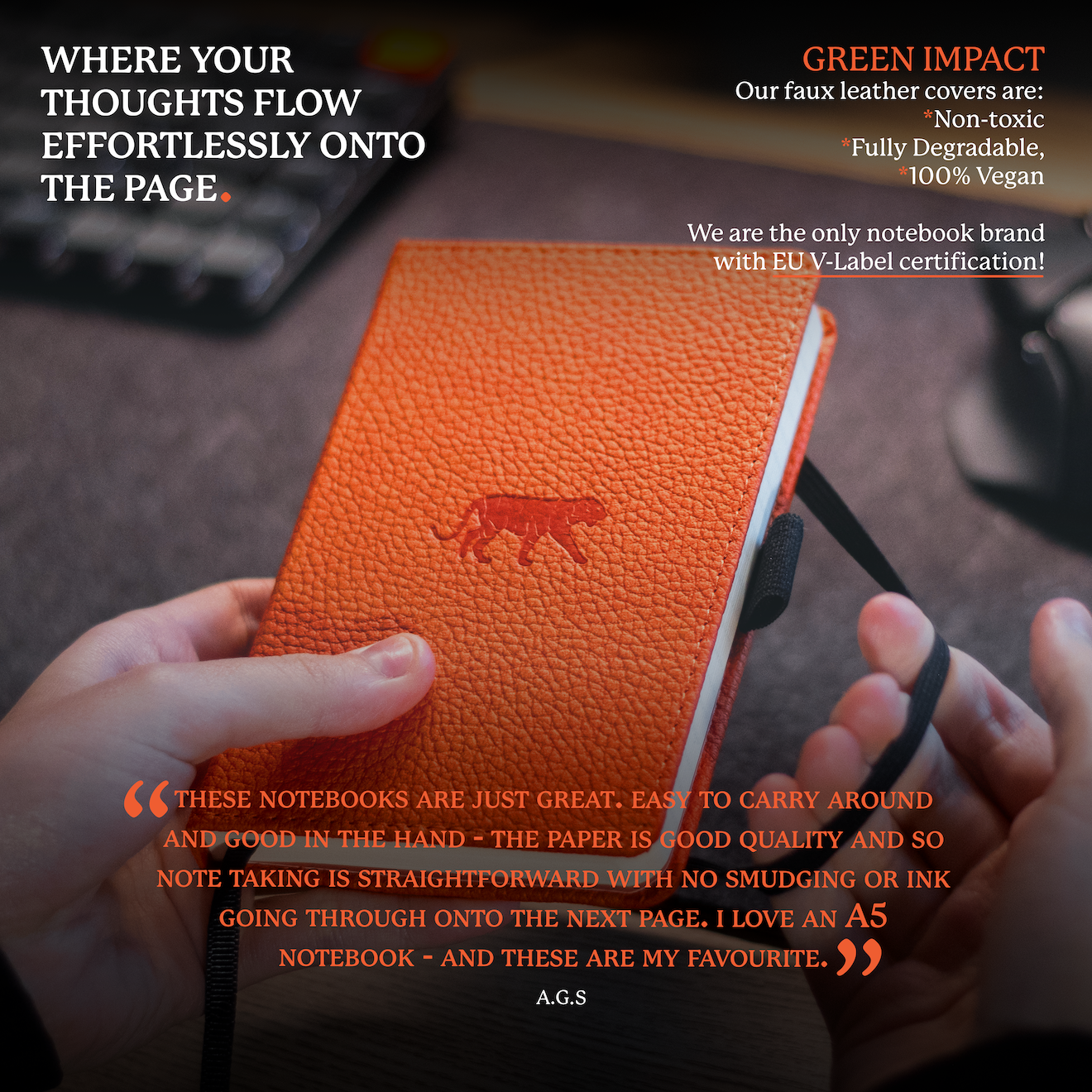 Orange Tiger A6 (3.7 x 5.7 in)