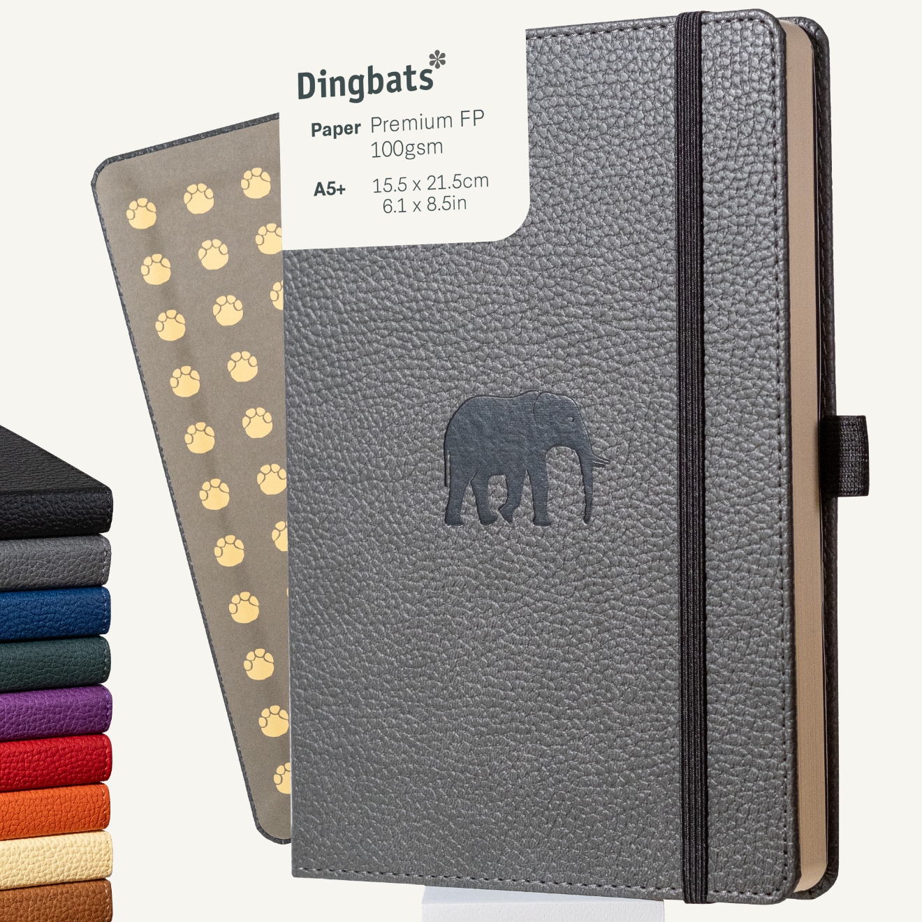 Grey Elephant A5+ (6.1 x 8.5 in)