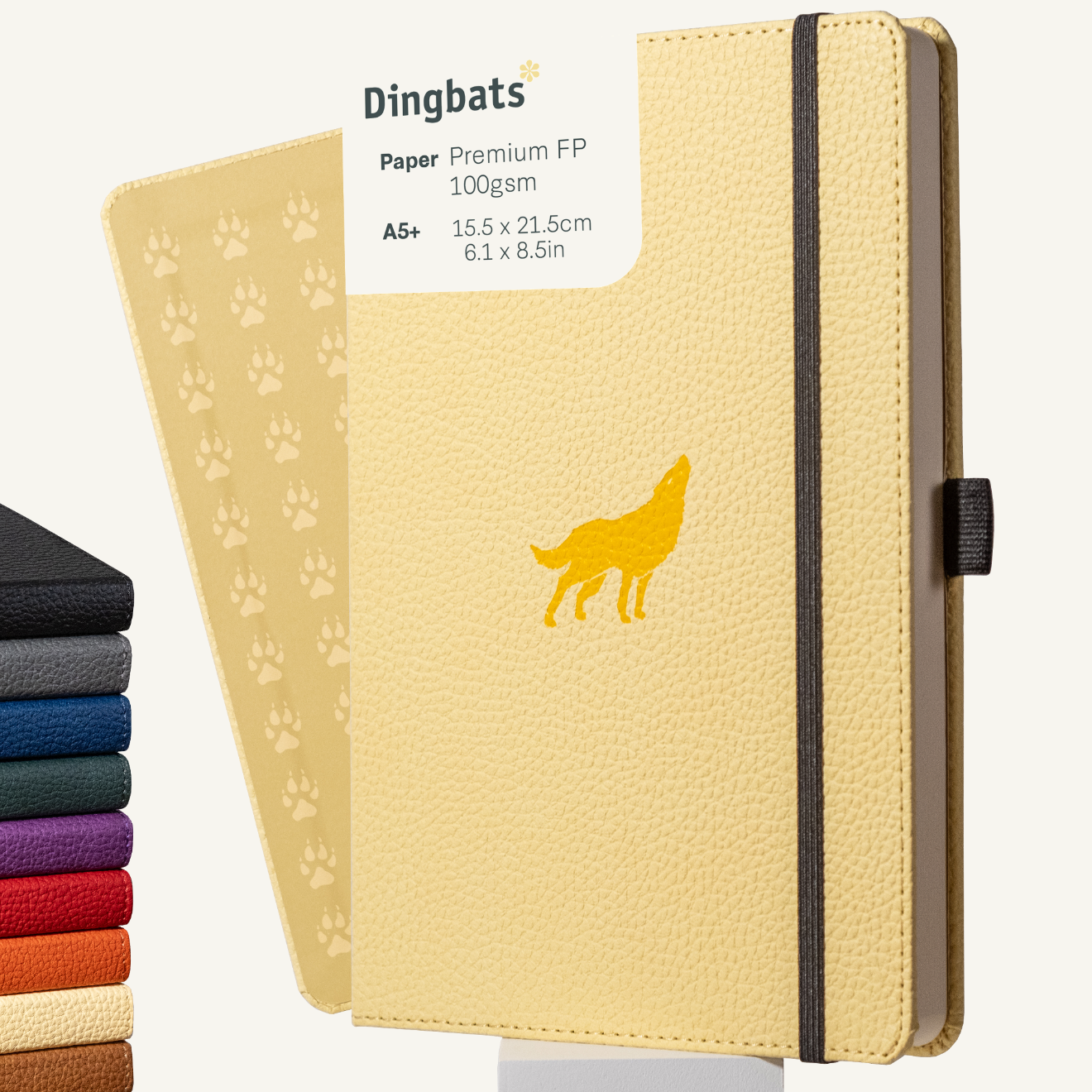 Cream Wolf A5+ (6.1 x 8.5 in)